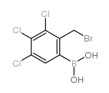 2-(Bromomethyl)-3,4,5-trichlorophenylboronic Acid - Chemical structure and product image