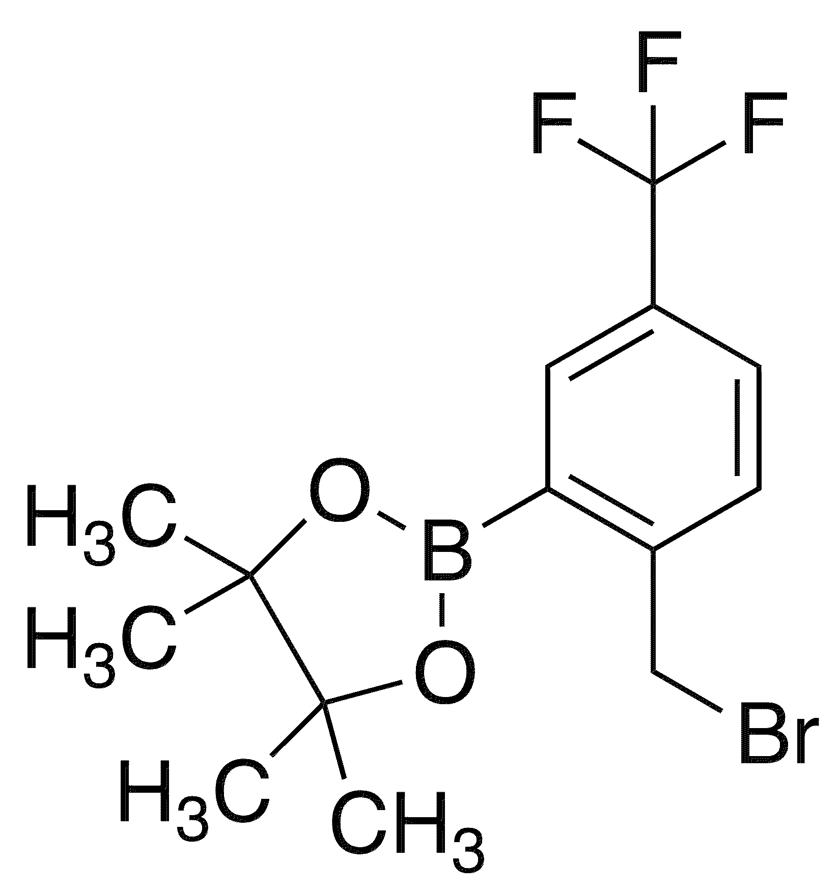 2-Bromomethyl-5-(trifluoromethyl)phenylboronic Acid Pinacol Ester - Chemical structure and product image