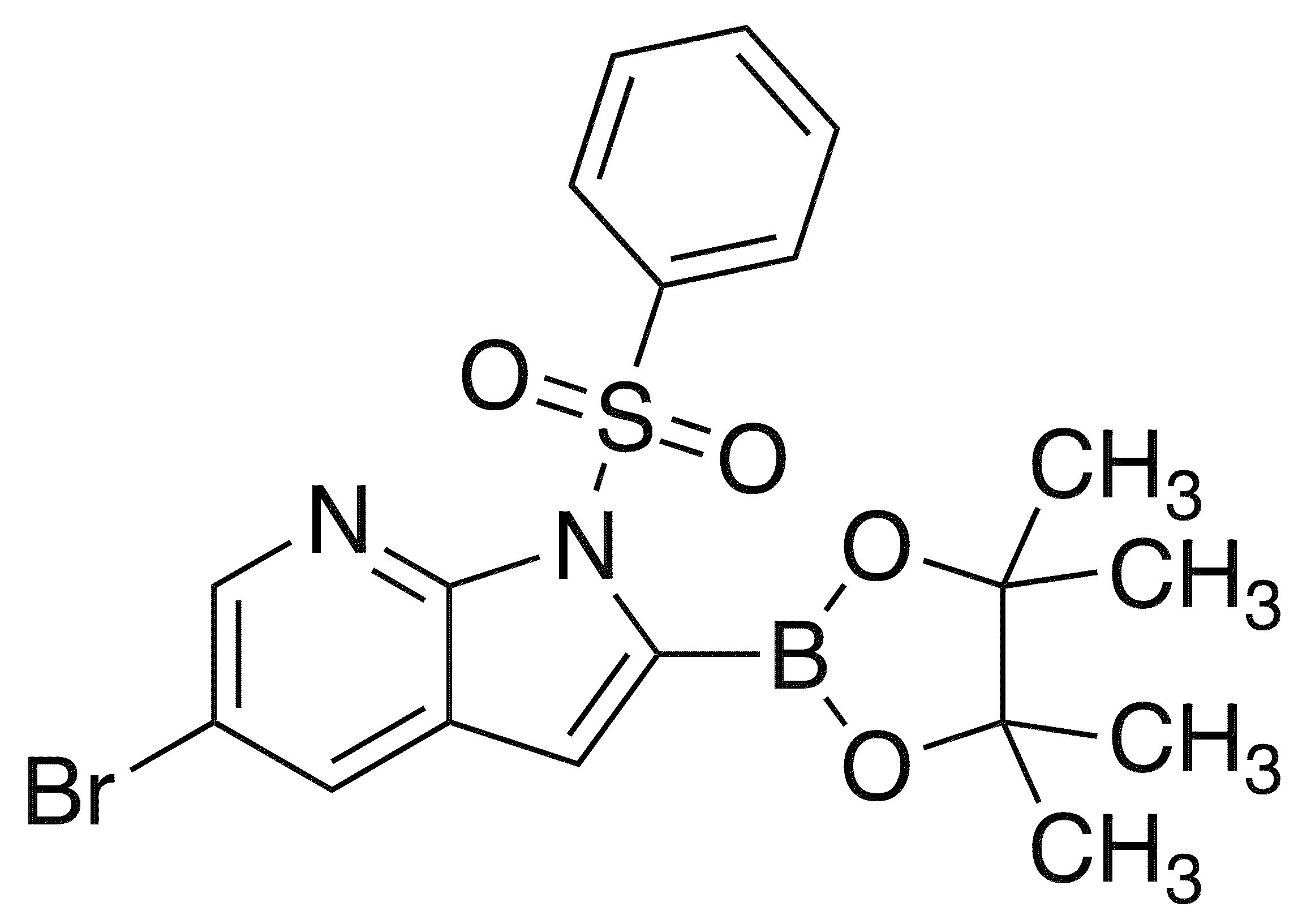 5-Bromo-1-(phenylsulfonyl)-2-(4,4,5,5-tetramethyl-1,3,2-dioxaborolan-2-yl)-1h-pyrrolo[2,3-b]pyridine - Chemical structure and product image