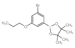 3-Bromo-5-propoxyphenylboronic acid, pinacol ester - Chemical structure and product image