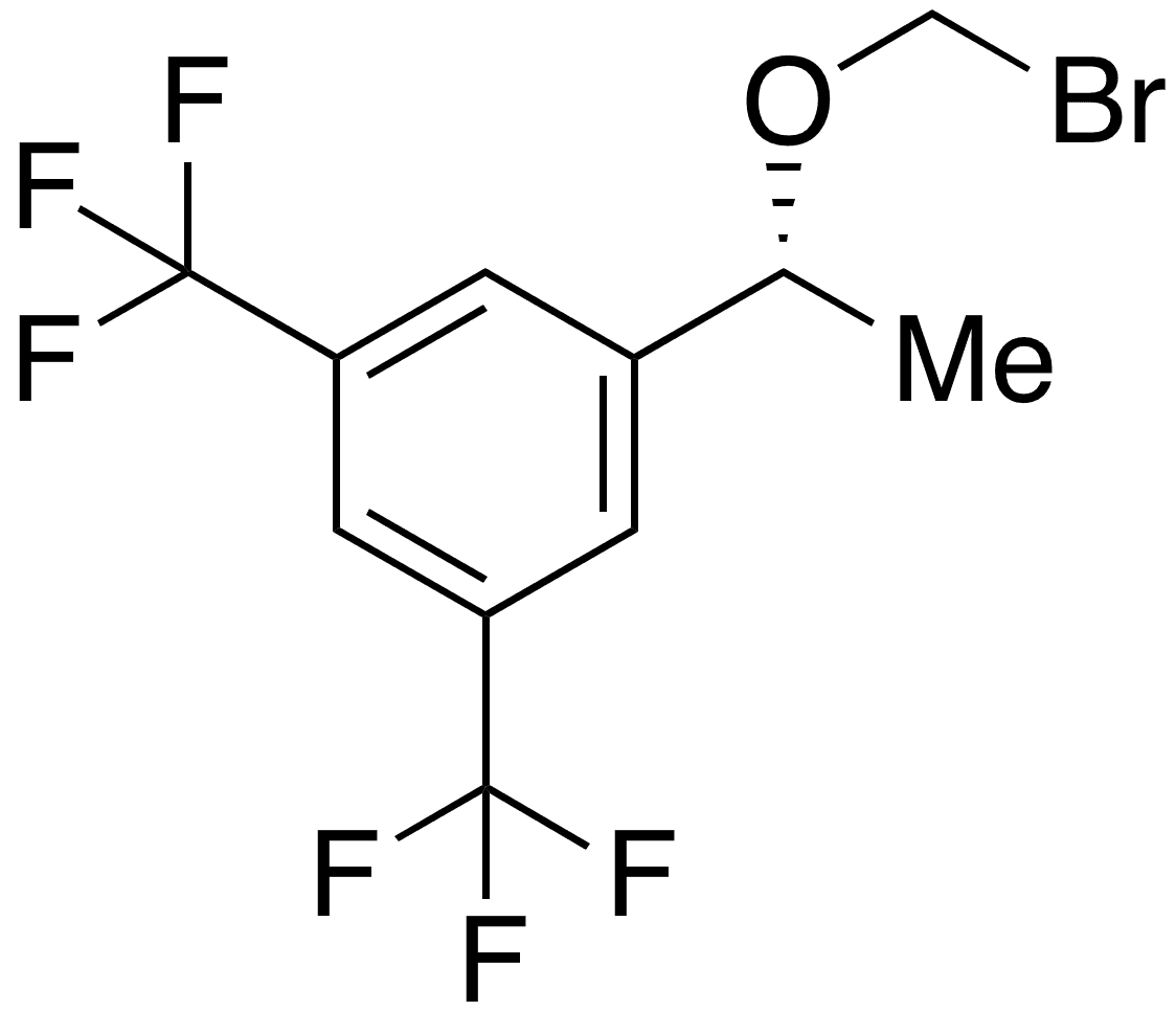 1-[(1R)-1-(Bromomethoxy)ethyl]-3,5-bis(trifluoromethyl)benzene - Chemical structure and product image