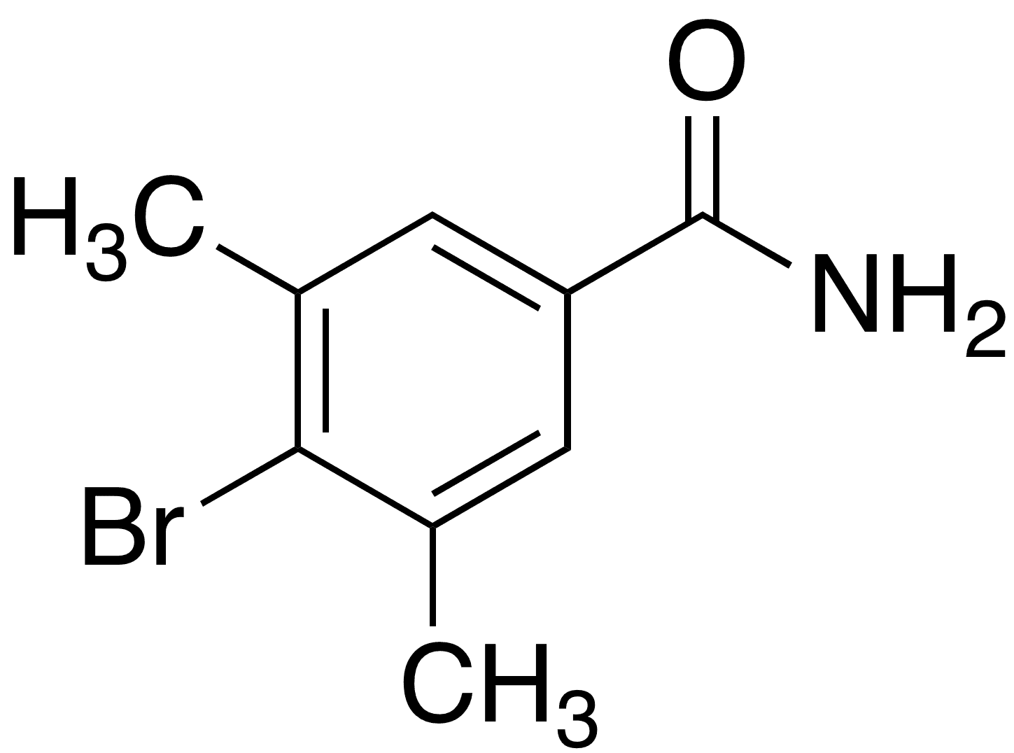 4-Bromo-3,5-dimethylbenzamide - Chemical structure and product image