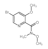 5-Bromo-n,3-dimethoxy-n-methylpicolinamide - Chemical structure and product image