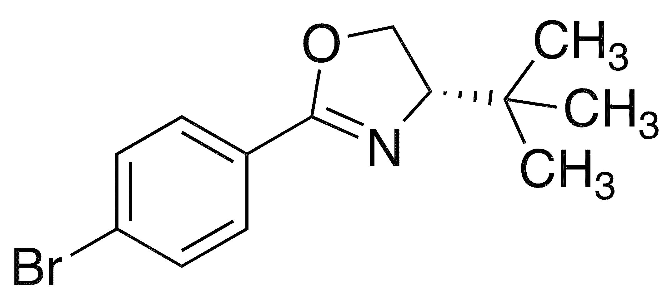 (S)-2-(4-Bromophenyl)-4-t-butyl-4,5-dihydrooxazole - Chemical structure and product image