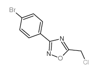 3-(4-Bromophenyl)-5-(chloromethyl)-1,2,4-oxadiazole - Chemical structure and product image