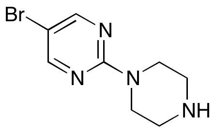 5-Bromo-2-piperazinopyrimidine - Chemical structure and product image