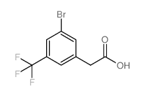 3-Bromo-5-(trifluoromethyl)phenylacetic acid - Chemical structure and product image