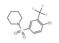 1-(4-Bromo-3-trifluoromethylphenylsulfonyl)piperidine - Chemical structure and product image