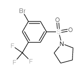 1-(3-Bromo-5-trifluoromethylphenylsulfonyl)pyrrolidine - Chemical structure and product image