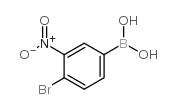 4-Bromo-3-nitrophenylboronic acid - Chemical structure and product image