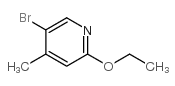 5-Bromo-2-ethoxy-4-methylpyridine - Chemical structure and product image