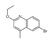 6-Bromo-2-ethoxy-4-methylquinoline - Chemical structure and product image