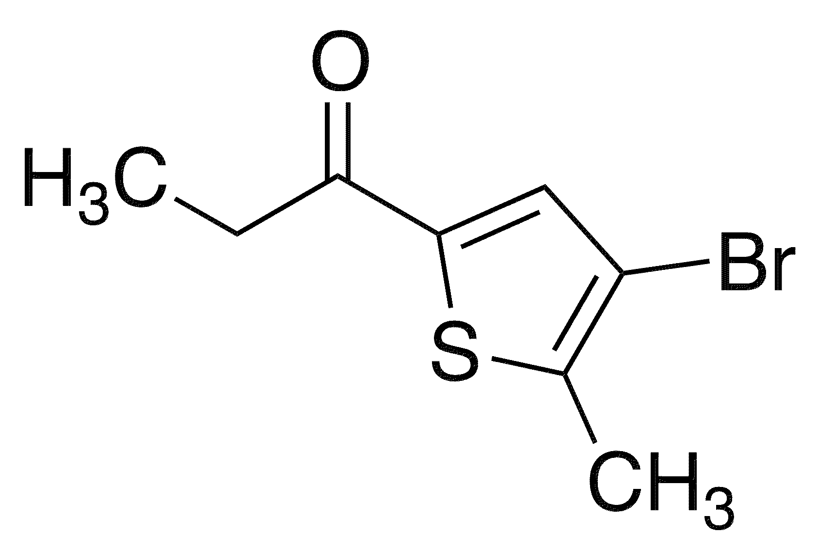 3-Bromo-5-(ethylcarbonyl)-2-methylthiophene - Chemical structure and product image
