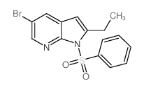 5-Bromo-2-ethyl-1-(phenylsulfonyl)-1h-pyrrolo[2,3-b]pyridine - Chemical structure and product image