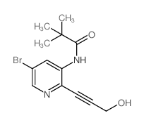N-(5-Bromo-2-(3-hydroxyprop-1-yn-1-yl)pyridin-3-yl)pivalamide - Chemical structure and product image