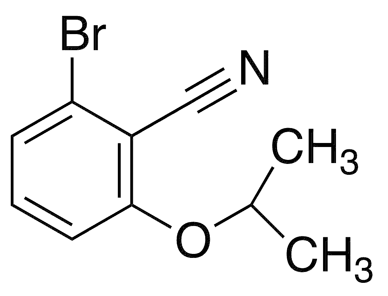 2-Bromo-6-isopropoxybenzonitrile - Chemical structure and product image