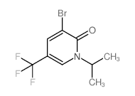 3-Bromo-1-isopropyl-5-(trifluoromethyl)pyridin-2(1H)-one - Chemical structure and product image