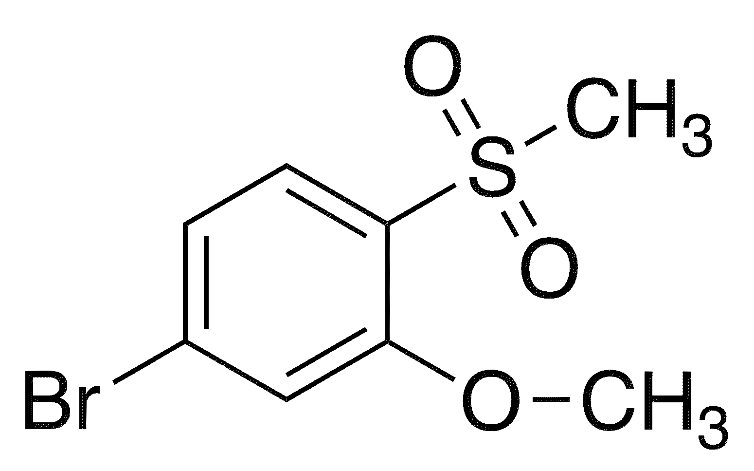4-Bromo-1-methanesulfonyl-2-methoxybenzene - Chemical structure and product image