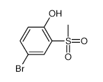 4-Bromo-2-methanesulfonylphenol - Chemical structure and product image