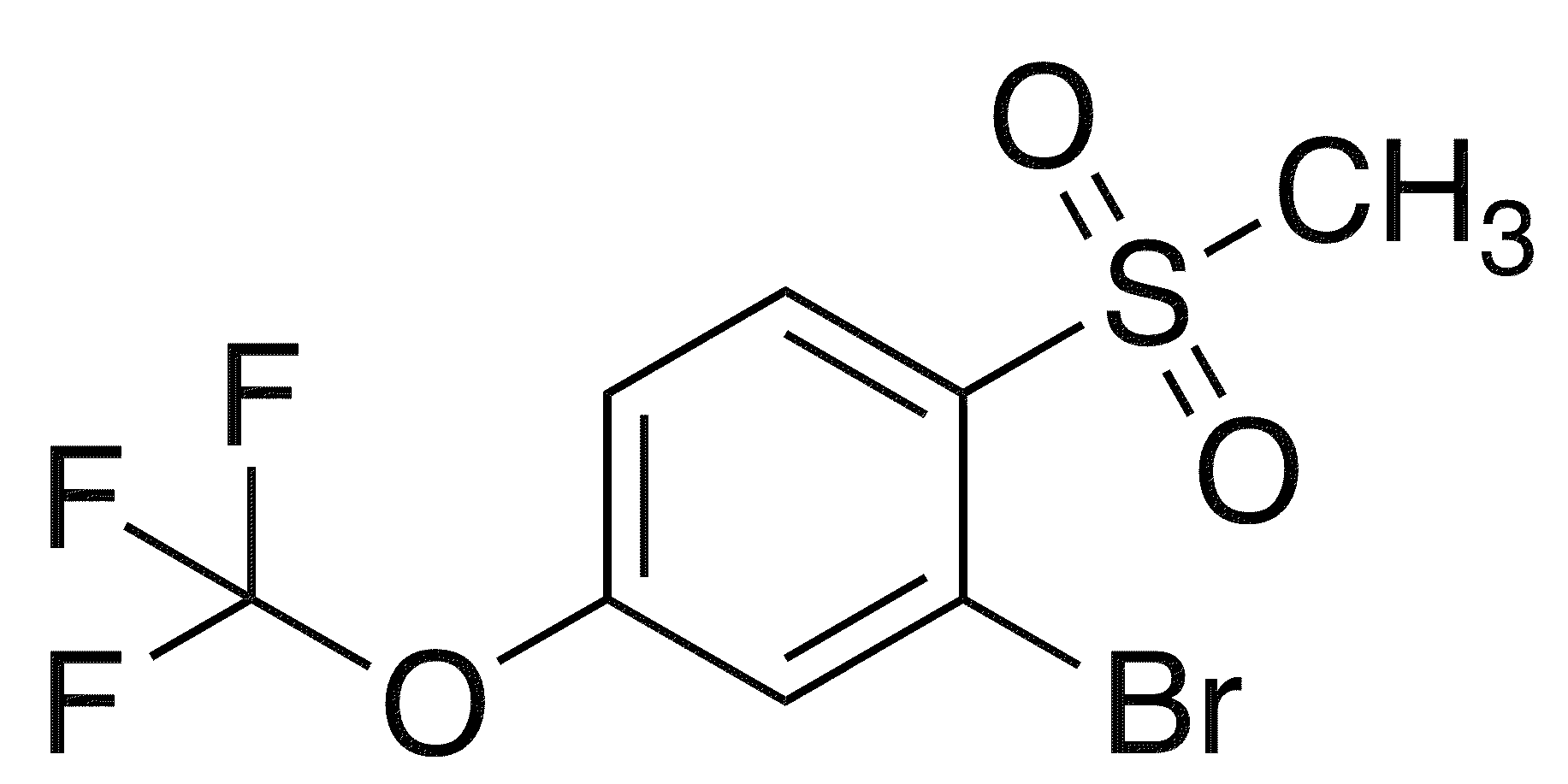 2-Bromo-1-methanesulfonyl-4-(trifluoromethoxy)benzene - Chemical structure and product image