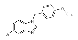 5-Bromo-1-(4-methoxybenzyl)-1H-benzo[d]imidazole - Chemical structure and product image