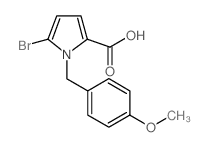 5-Bromo-1-(4-methoxybenzyl)pyrrole-2-carboxylic acid - Chemical structure and product image