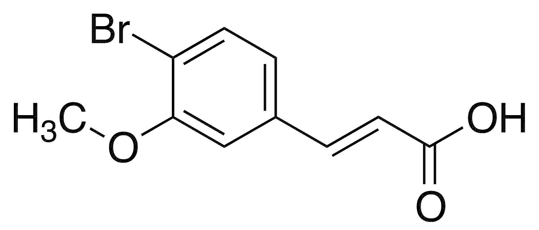 4-Bromo-3-methoxycinnamic acid - Chemical structure and product image