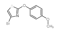 4-Bromo-2-(4-methoxyphenoxy)thiazole - Chemical structure and product image