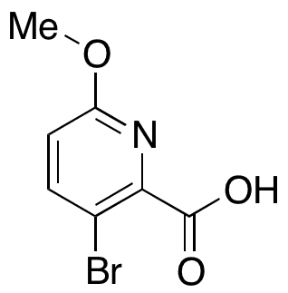 3-Bromo-6-methoxypicolinic acid - Chemical structure and product image