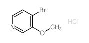 4-Bromo-3-methoxypyridine hydrochloride - Chemical structure and product image