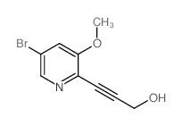 3-(5-Bromo-3-methoxypyridin-2-yl)prop-2-yn-1-ol - Chemical structure and product image