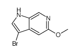 3-Bromo-5-methoxy-1h-pyrrolo[2,3-c]pyridine - Chemical structure and product image