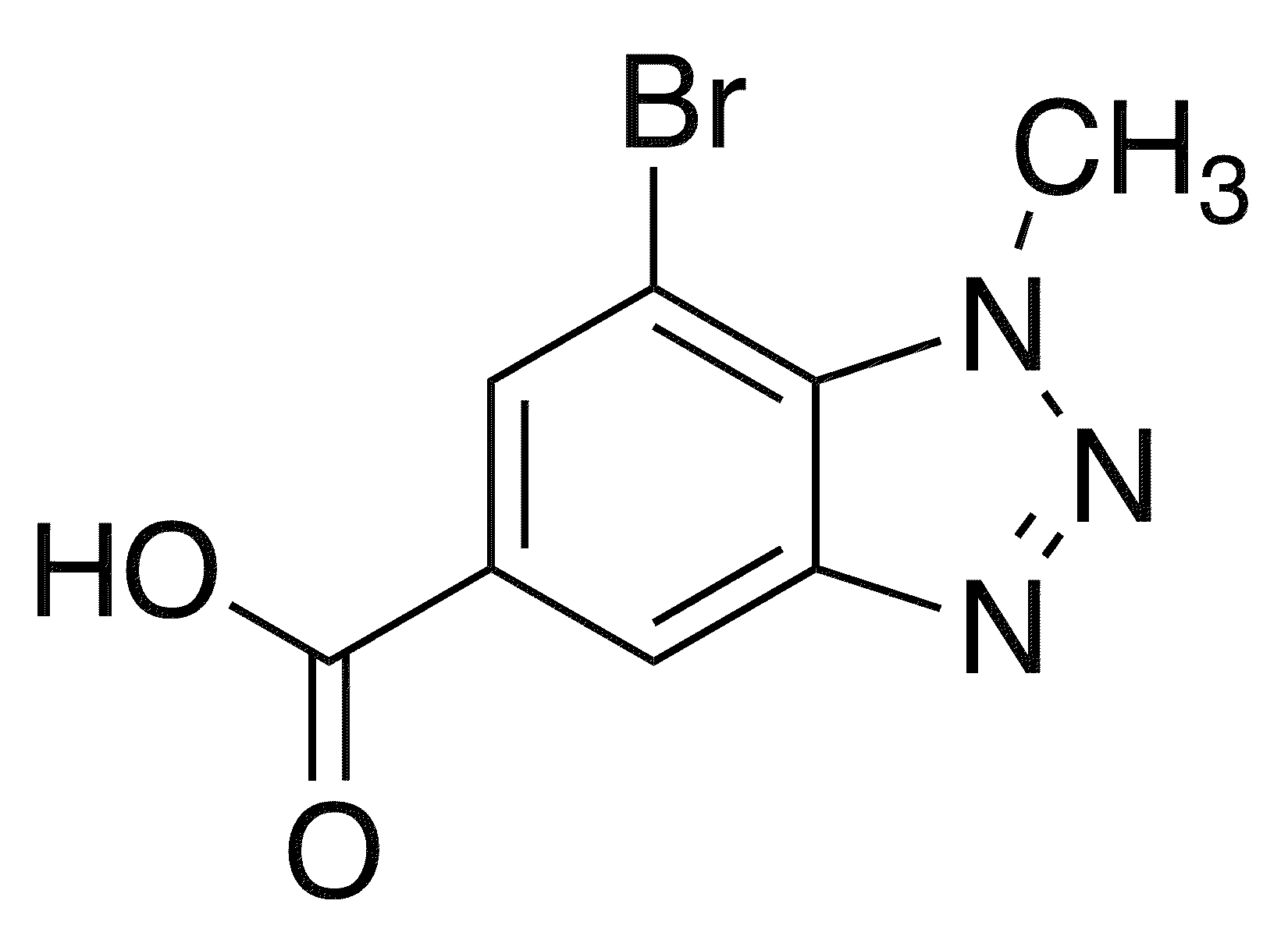 7-Bromo-1-methyl-1,2,3-benzotriazole-5-carboxylic acid - Chemical structure and product image