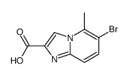 6-Bromo-5-methylimidazo[1,2-a]pyridine-2-carboxylic acid - Chemical structure and product image