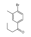 1-(4-Bromo-3-methylphenyl)butan-1-one - Chemical structure and product image