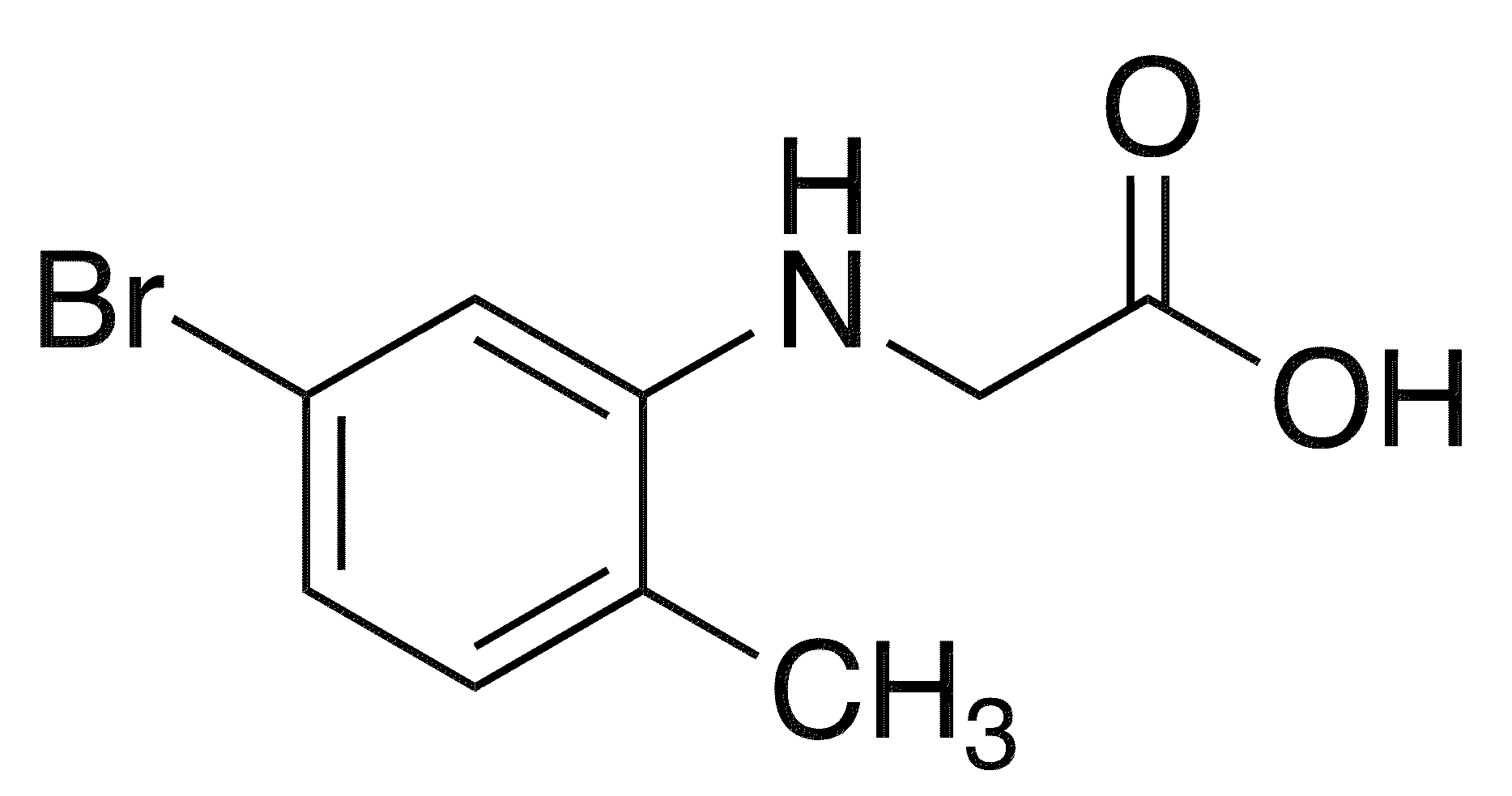 N-(5-Bromo-2-methylphenyl)glycine - Chemical structure and product image
