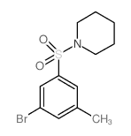 1-(3-Bromo-5-methylphenylsulfonyl)piperidine - Chemical structure and product image