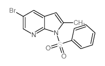 5-Bromo-2-methyl-1-(phenylsulfonyl)-1h-pyrrolo[2,3-b]pyridine - Chemical structure and product image