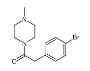 1-Bromo-4-(4-methylpiperazinocarbonylmethyl)benzene - Chemical structure and product image