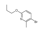 3-Bromo-2-methyl-6-propoxypyridine - Chemical structure and product image