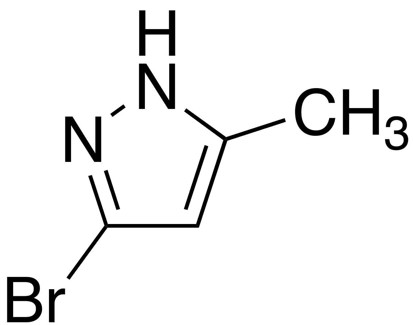 3-Bromo-5-methyl-1H-pyrazole - Chemical structure and product image