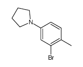 3-Bromo-4-methyl-1-pyrrolidinobenzene - Chemical structure and product image