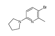 3-Bromo-2-methyl-6-(pyrrolidin-1-yl)pyridine - Chemical structure and product image