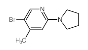 5-Bromo-4-methyl-2-(pyrrolidin-1-yl)pyridine - Chemical structure and product image