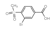 3-Bromo-4-(methylsulfonyl)benzoic acid - Chemical structure and product image