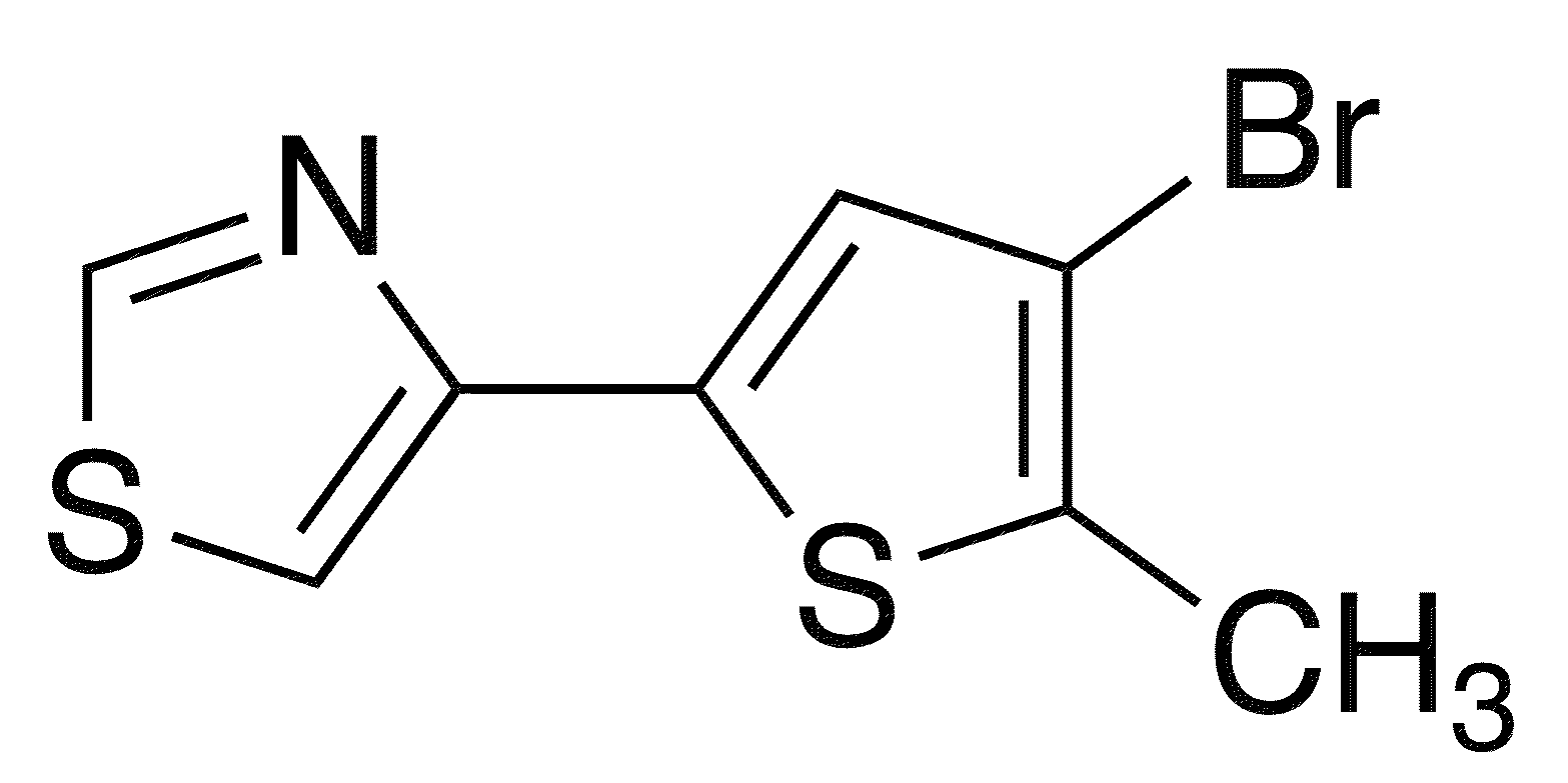 4-(4-Bromo-5-methyl-2-thienyl)-1,3-thiazole - Chemical structure and product image