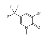 3-Bromo-1-methyl-5-(trifluoromethyl)pyridin-2(1H)-one - Chemical structure and product image