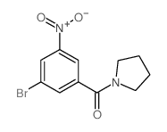 1-(3-Bromo-5-nitrobenzoyl)pyrrolidine - Chemical structure and product image