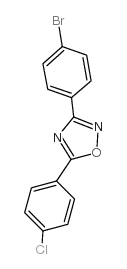 3-(4-Bromophenyl)-5-(4-chlorophenyl)-1,2,4-oxadiazole - Chemical structure and product image