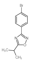 3-(4-Bromophenyl)-5-isopropyl-1,2,4-oxadiazole - Chemical structure and product image